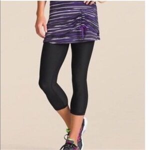 ATHLETA PAINTED CUTENESS 2 in 1 LEGGINGS SKIRT SIZE MEDIUM